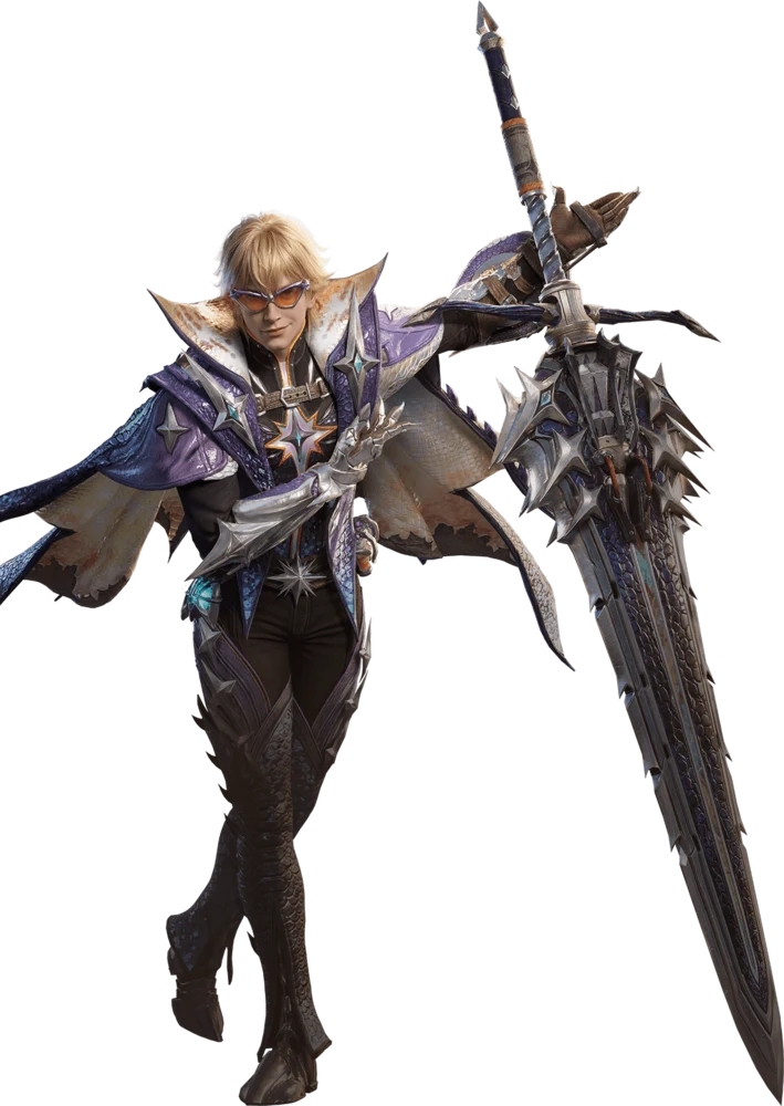 Luxheart, the Thunder Great Sword Disruptor in Monster Hunter Outlanders