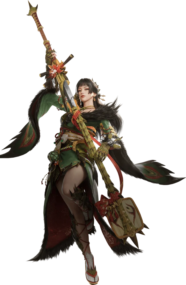 Midori, the Rathian-inspired Long Sword Adventurer