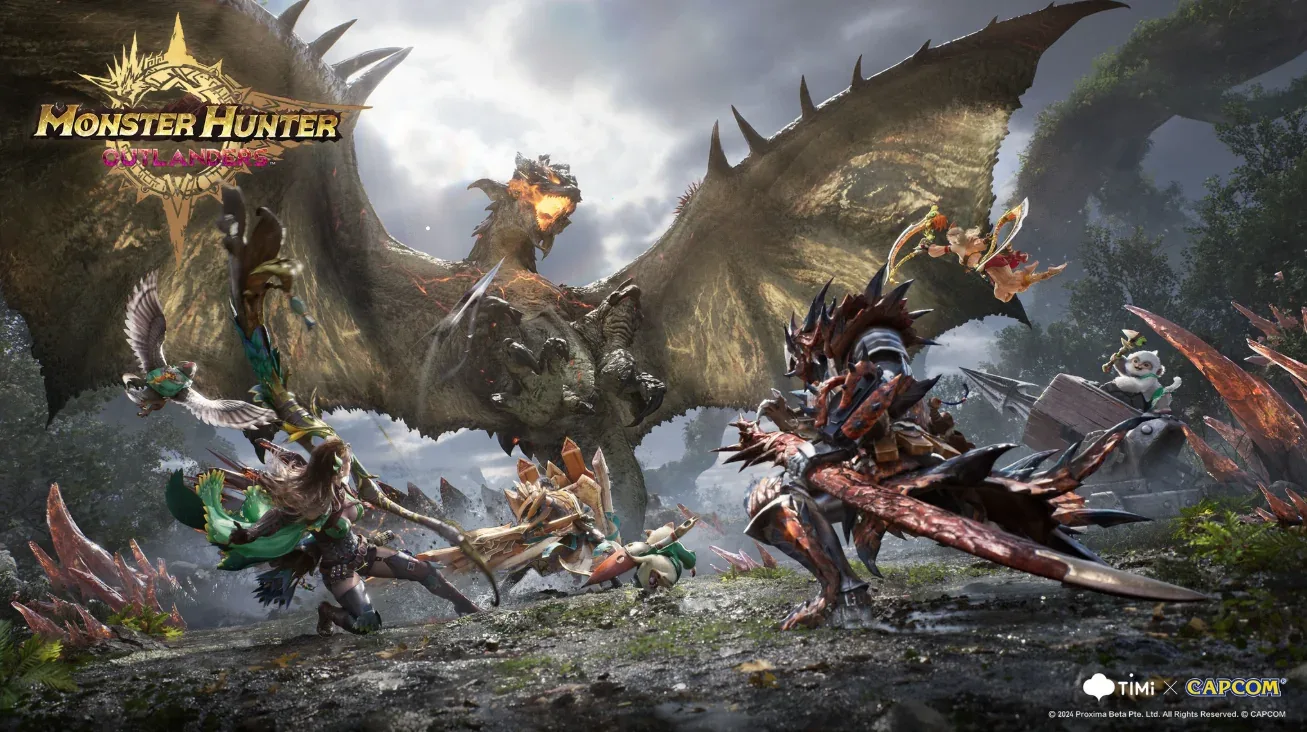 Rathalos, one of the monsters in the Monster Hunter Outlanders weakness chart