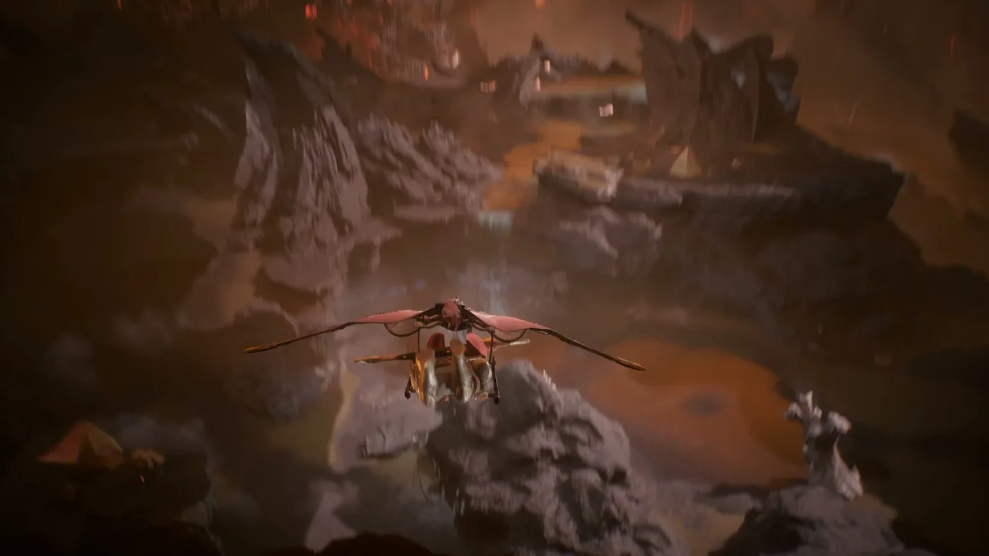 A beta hunt area in Monster Hunter Outlanders