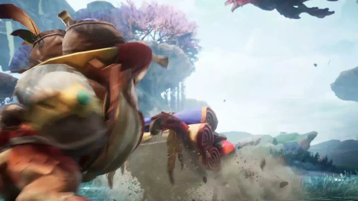 Aesoland village and field base in Monster Hunter Outlanders